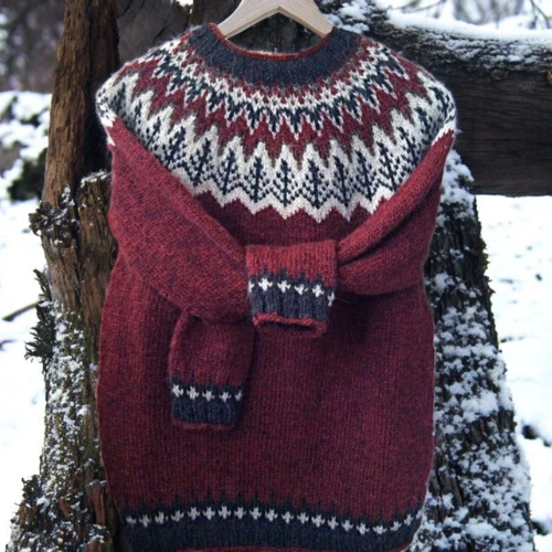 Ingrid | Warme trui met klassiek schouderdesign